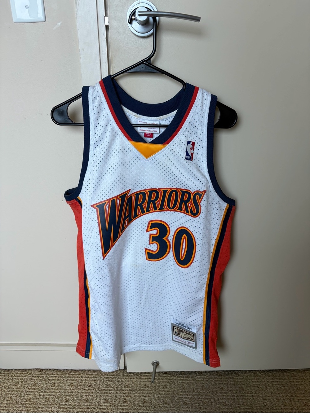 Steph Curry Warriors White Basketball Jersey
